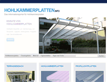 Tablet Screenshot of hohlkammerplatten.info